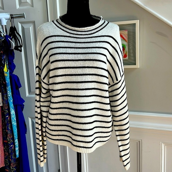 LUMIERE - STRIPED SWEATER - SIZE M - Picture 1 of 4